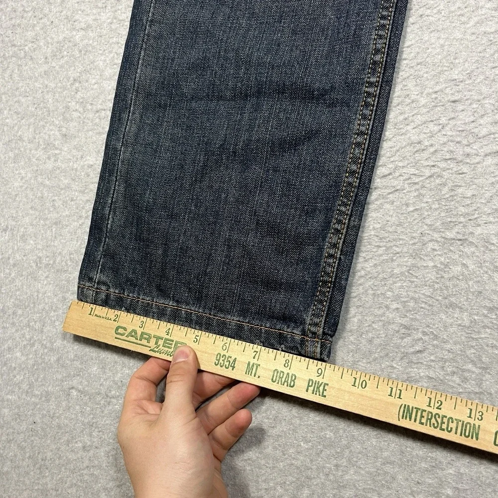 Levis Jeans Mens 33x34 (Fits 34x34) Blue 559 Relaxed Straight Dark Denim Cotton